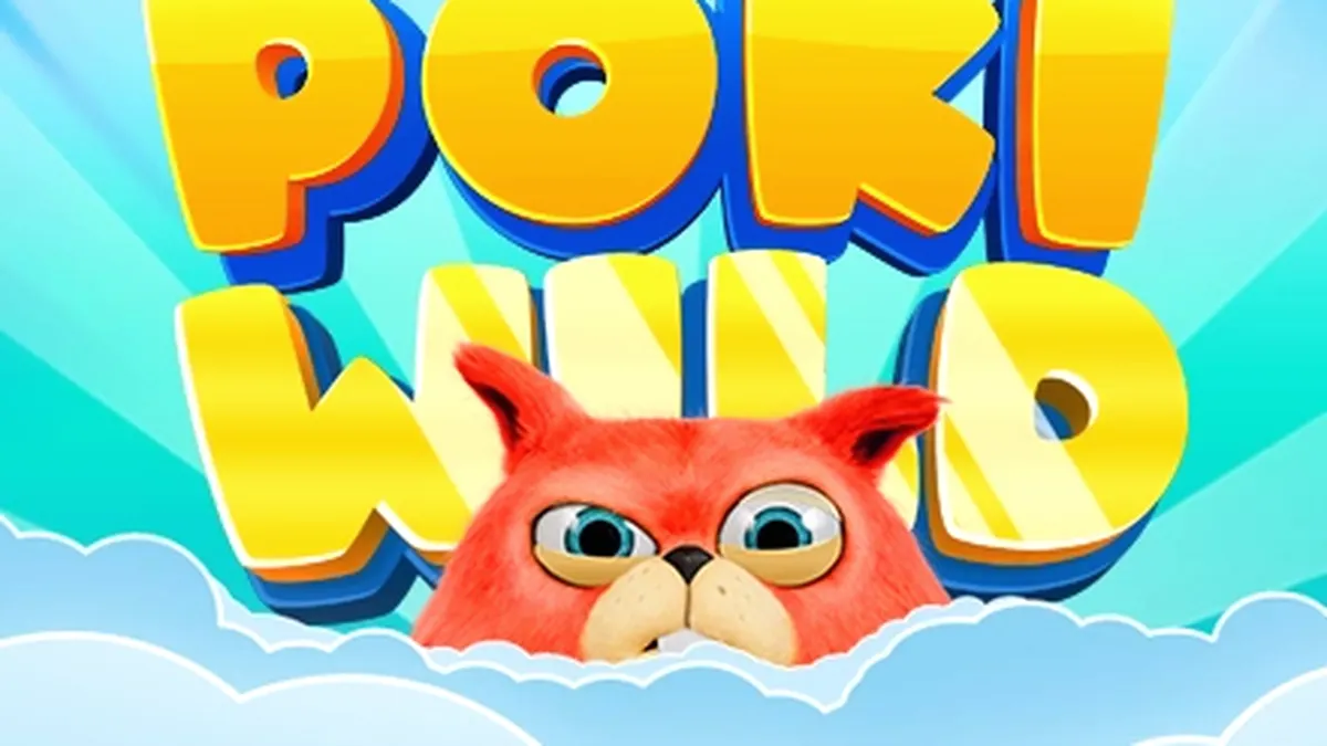 Interface do jogo de slot Poki Wild exibindo símbolos coloridos e design moderno