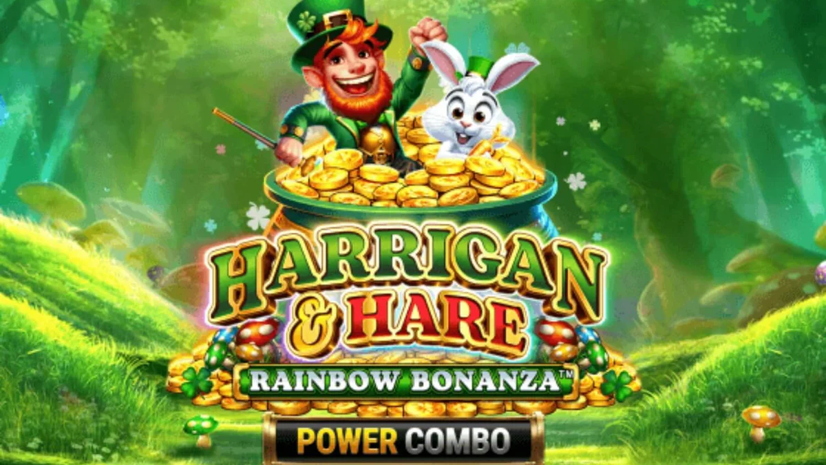 Harrigan & Hare Rainbow Bonanza Power Combo slot machine interface